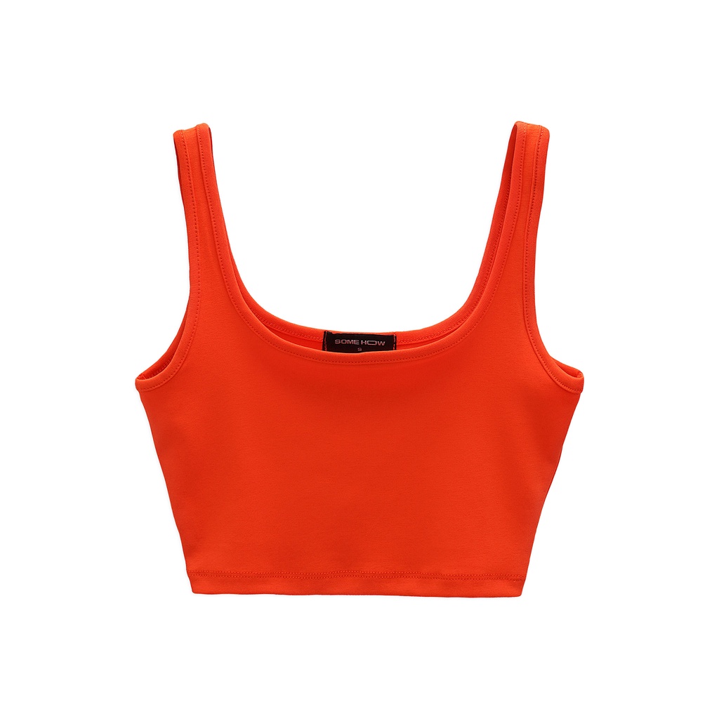 Áo Croptop Nữ Basic Sleeveless Bend , Chất Vải Borip Thun Thoải Mái , WC000121 ,SOMEHOW