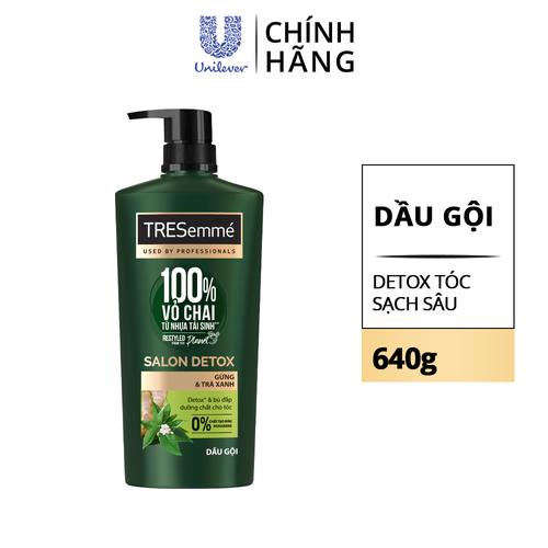 Dầu gội TRESemmé Chuyên nghiệp chuẩn Salon cho tóc chắc sạch, khỏe, mềm mượt 640g