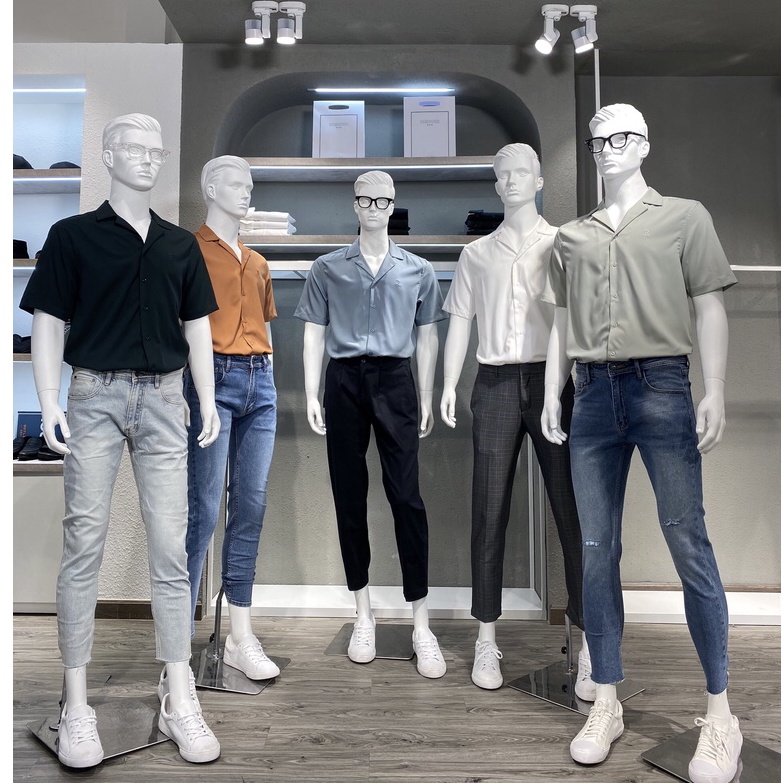 Áo sơ mi nam tay ngắn BEN & TOD cotton phong cách trẻ trung tinh tế S21011