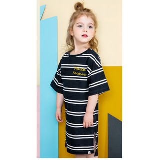 ĐẦM THUN SUÔNG PETITE MIEUX HỌA TIẾT SỌC NGANG CÁ TÍNH CHO BÉ GÁI CMEBC21 (ĐANG GIẢM GIÁ)