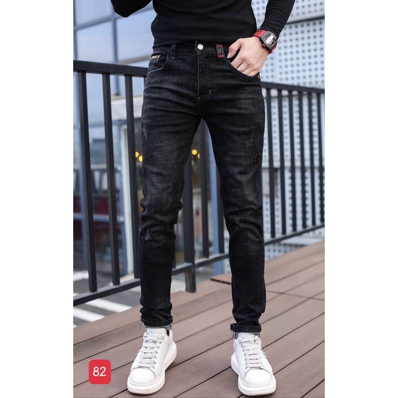 Quần Jean Nam Phối Rách ❤️FREESHIP❤️ Quần Bò Nam Thời Trang Cao Cấp Chuẩn Hàng Shop Tô Tồ Shop - QJNTT2