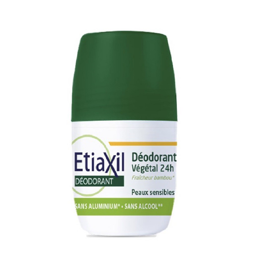 [Mã COSGLORIAT4 -8% đơn 250K] Lăn Khử Mùi Ngăn Mồ Hôi Chiết Xuất Nha Đam Etiaxil Deodorant Vegetal 24H Roll-On 50ml