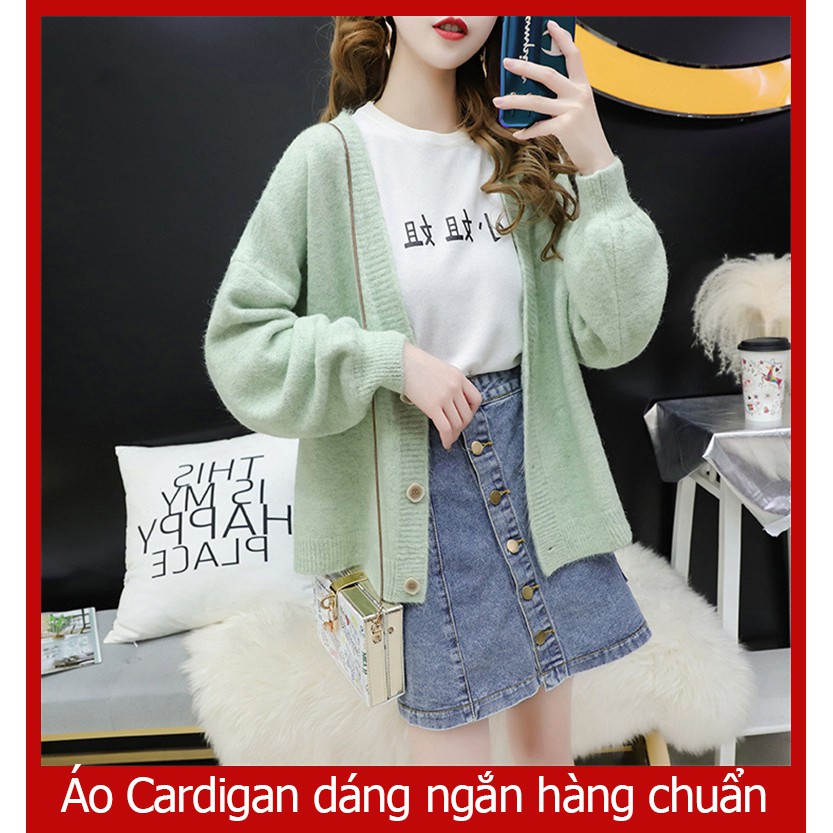 Áo Cardigan khoác len dáng ngắn hàng quảng châu cao cấp