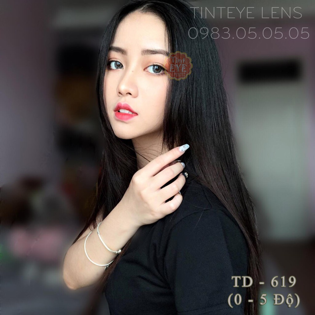 [Tặng Combo 175k] Kính Áp Tròng Tinteye Lens TD-619 Xám Tây