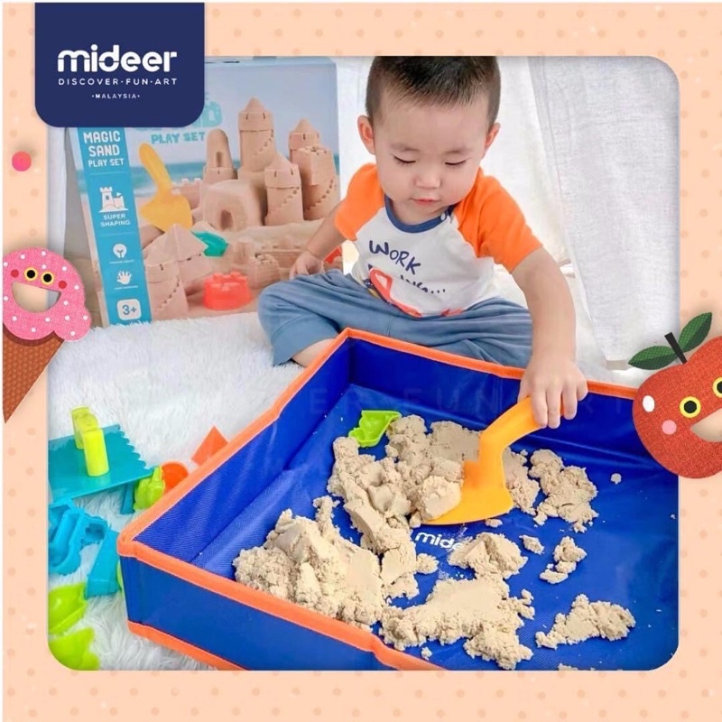 Cát động lực cao cấp chính hãng Joan Miro cát ma thuật Magical sand đồ chơi thông minh hình khối an toàn cho bé