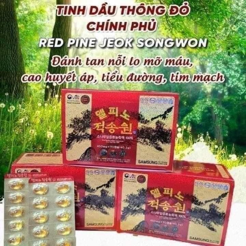 TINH DẦU THÔNG ĐỎ CAO CẤP DELPINOJEOKSONGWON