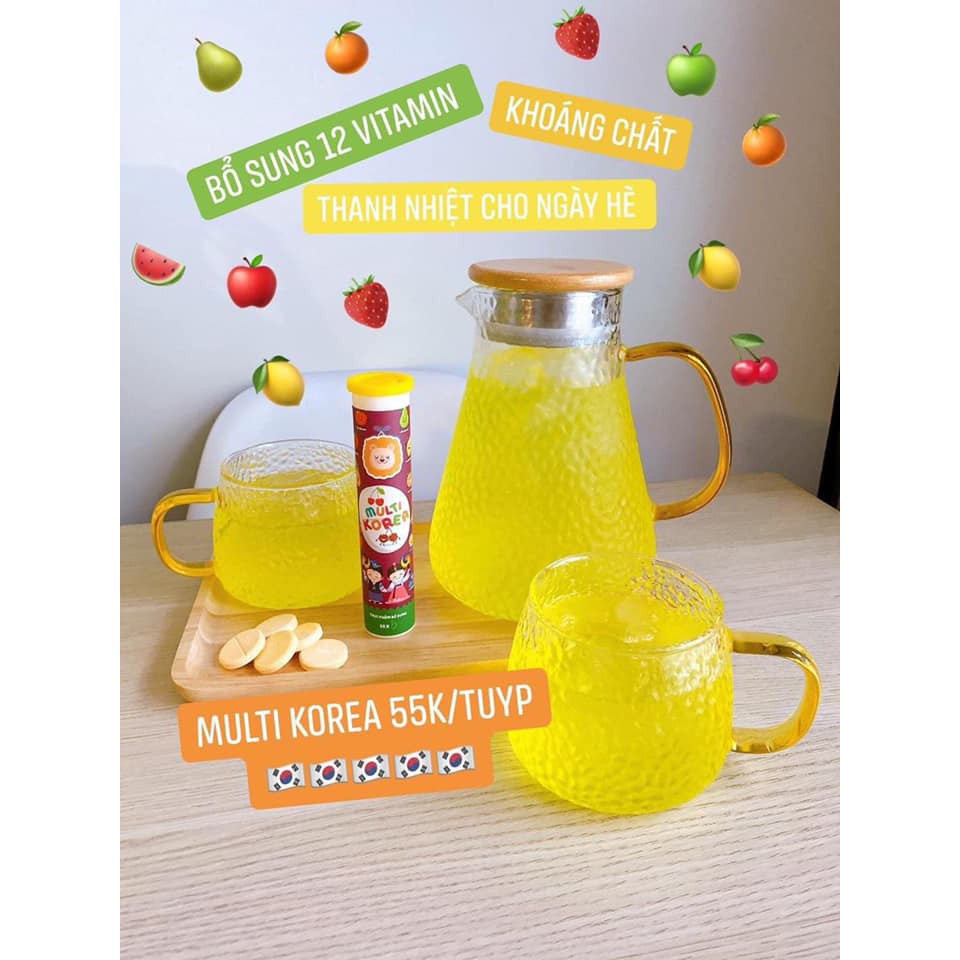 Viên sủi Multi Korea- Cung cấp vitamin,Giải nhiệt | Thế Giới Skin Care