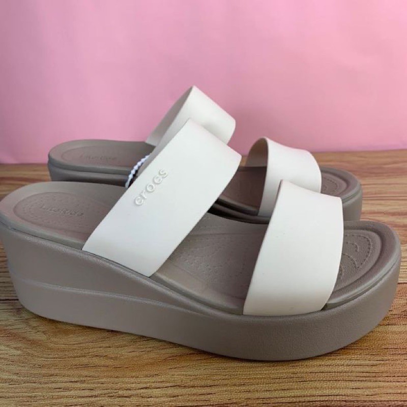 Dép cao gót, dép Lê cao 7p nhựa mềm Brooklyn êm mềm nhẹ