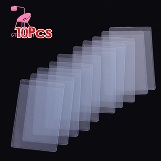 Set 10 Vỏ Nhựa Mềm Trong Suốt Bảo Vệ Thẻ Id