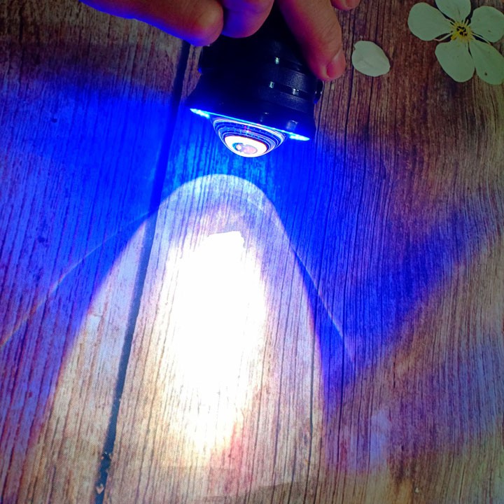 Đèn Led trợ sáng U7 ba chế độ ánh sáng viền màu xanh - A273