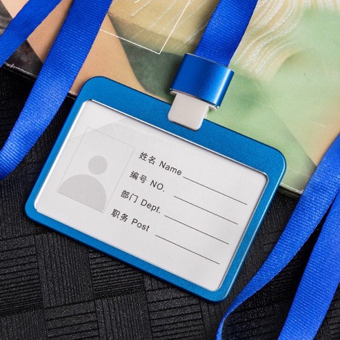 THẺ ĐEO BẢNG TÊN KIM LOẠI CAO CẤP - NGANG