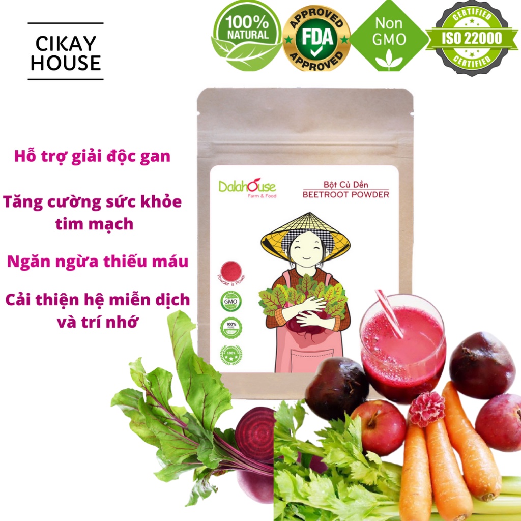 Bột Củ Dền Sấy Lạnh Dalahouse
