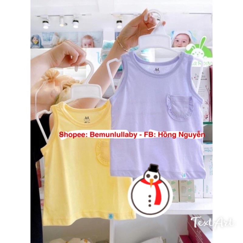 [CHÍNH HÃNG] Set 2 áo ba lỗ Bé trai/ gái trẻ em Little Love(9m-4y)