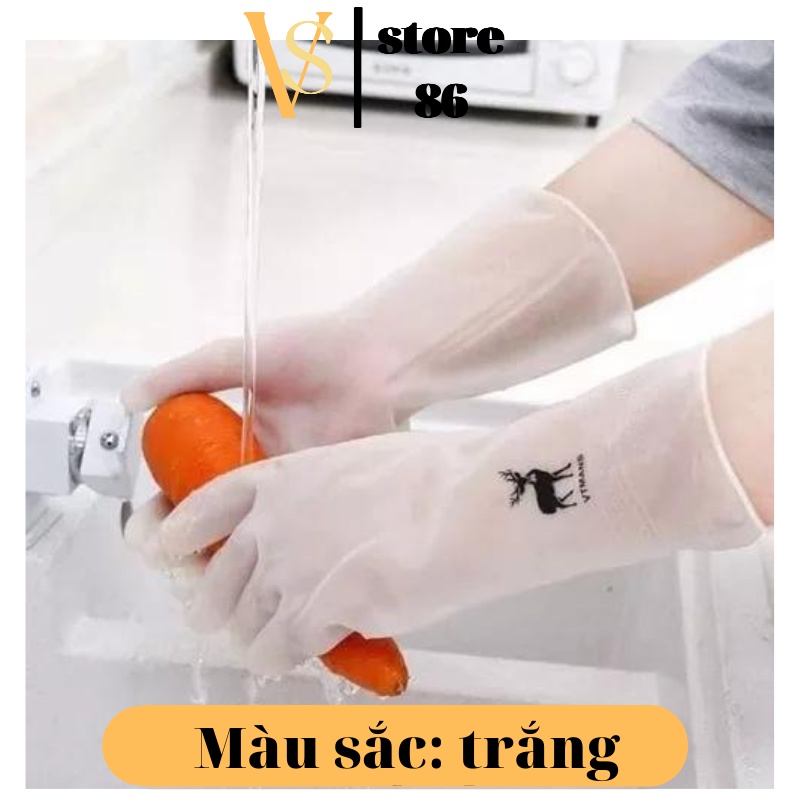 Găng tay cao su con hươu siêu bền dai chống ăn mòn bảo vệ đôi tay của bạn