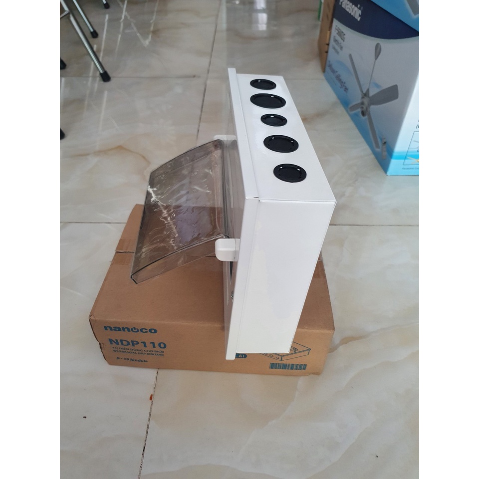 Tủ điện âm tường kim loại 10 đường Nanoco NDP110