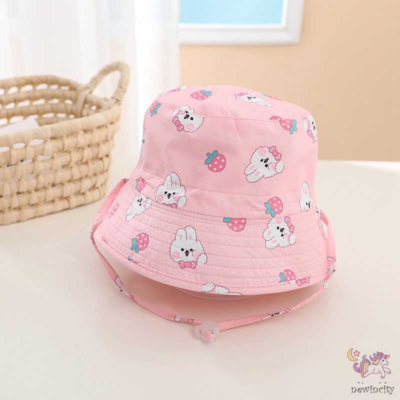 Nón Bucket Hai Mặt Chống Nắng Phong Cách Hàn Quốc Dễ Điều Chỉnh Thời Trang Mùa Hè Cho Bé