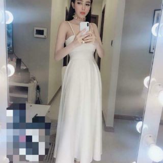 Đầm xòe maxi 2 dây