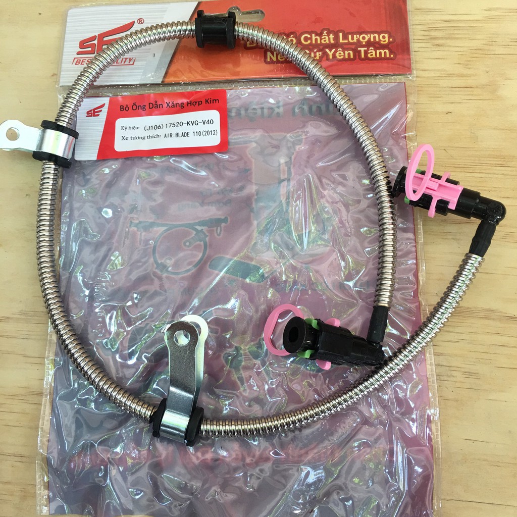 🔥🔥GIÁ CỰC SỐC🔥 Dây dẫn xăng xe, ống dẫn xăng xe có bọc thép xe máy Honda Air Blade  phun xăng điện tử