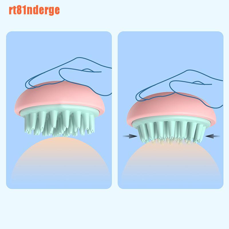 (Hàng Mới Về) Bàn Chải Silicone Mát Xa Da Đầu Tiện Dụng
