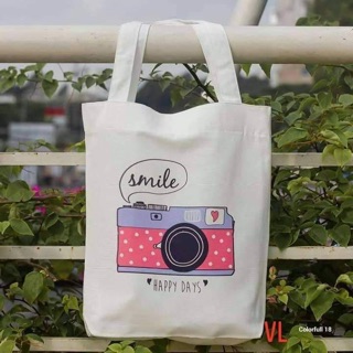 [Túi tote] Túi vải máy ảnh Smile BLA0919