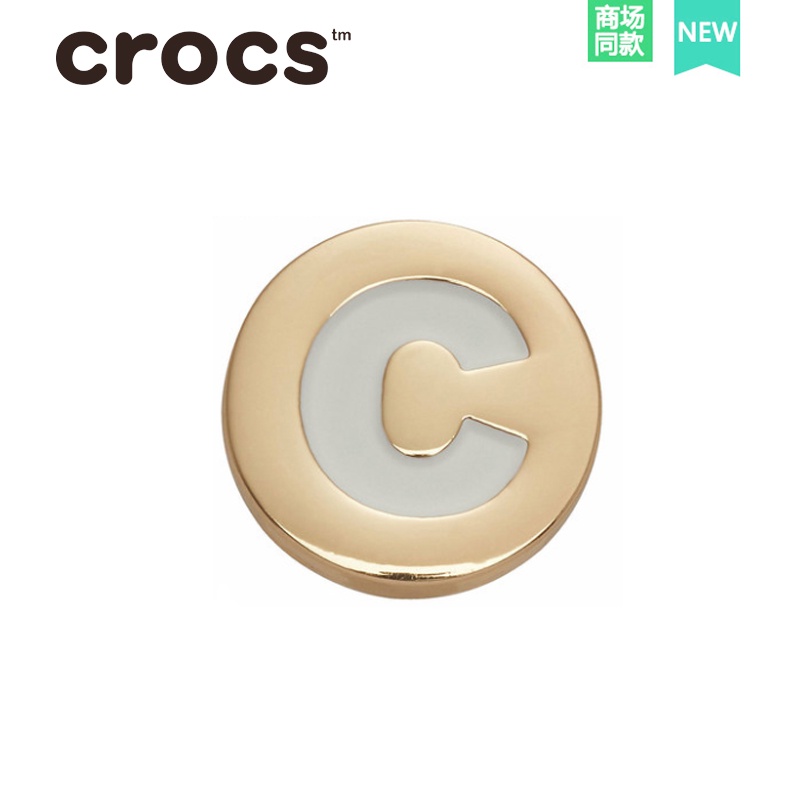 Crocs Phụ Kiện Trang Trí Giày Dép Bằng Kim Loại In Chữ Cái Tiếng Anh DIY