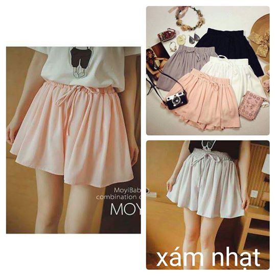 Váy Quần nhiều màu, chất voan Chiffon siêu mát, có lót lưng thun cho bạn nữ mặc nhà hoặc dạo phố | BigBuy360 - bigbuy360.vn