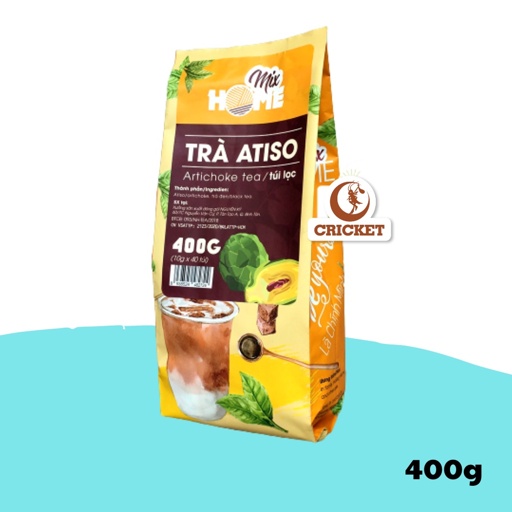 Trà Atiso túi lọc Home 400 (40 túi x 10g) Trà Atiso Đà Lạt Thư Giản Tốt Sức Khỏe