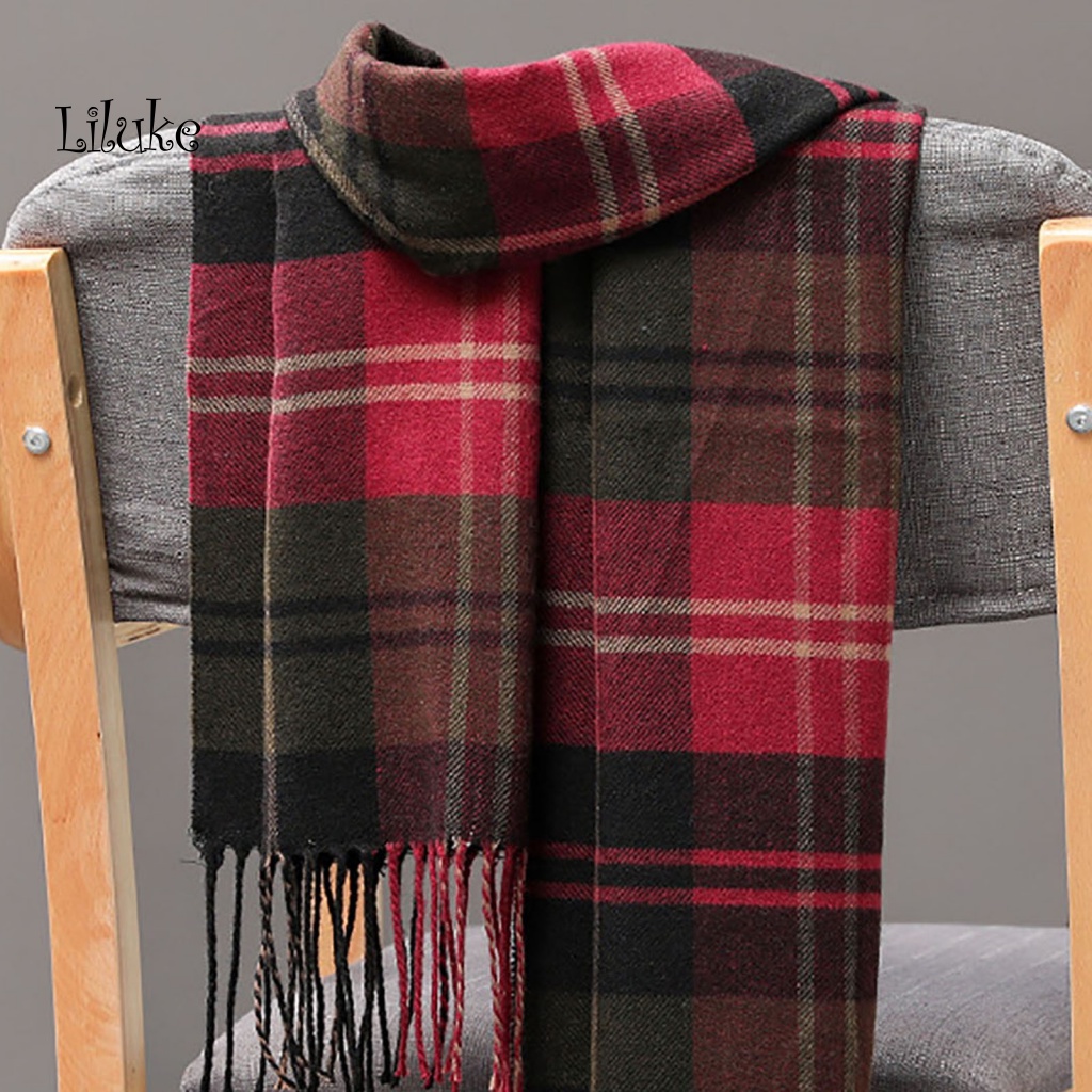 Khăn Choàng Cổ Dài Thời Trang Anh Quốc Cá Tính Cho Nam