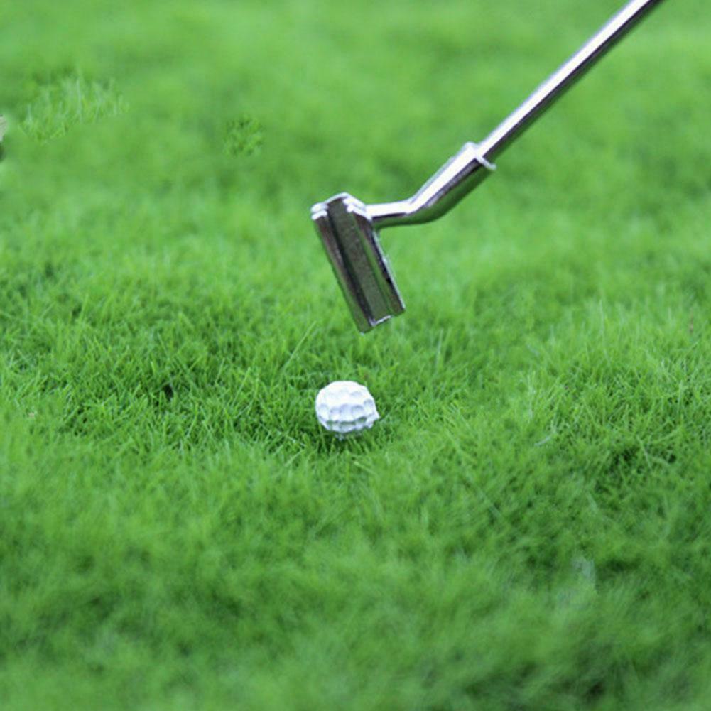 Mới Túi Đựng Gậy Đánh Golf Mini 1: 12 Kèm 3 Gậy Đồ Chơi Cổ Điển Dành Cho Nhà Búp Bê D8N8