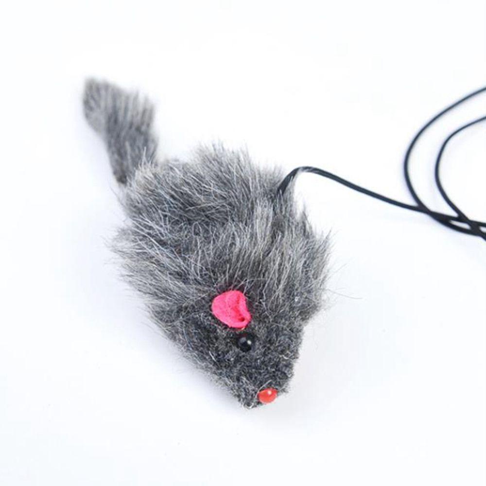 Gậy Đồ Chơi Tương Tác Gắn Cửa Hình Chuột Giả Có Thể Thu Gọn Vui Nhộn Cho Mèo Cưng