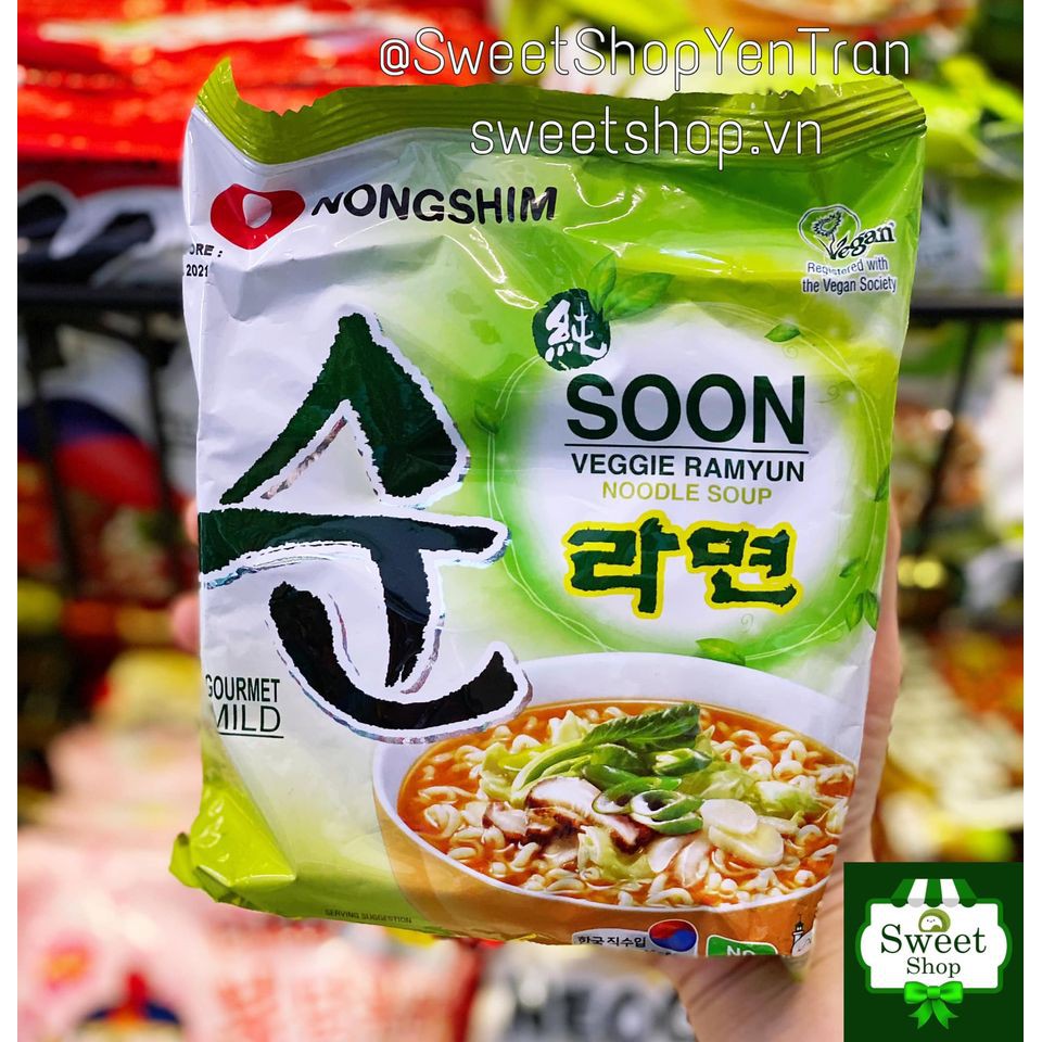 Mì chay Soon Veggie Ramyun NONGSHIM (com bo 2 gói)