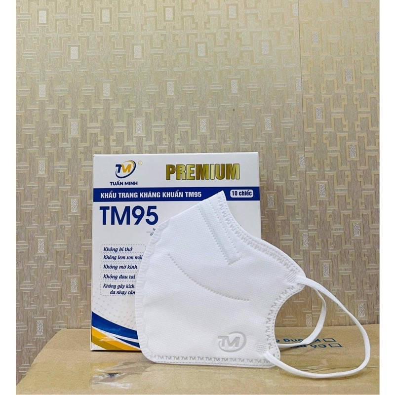 Khẩu Trang 6D Tuấn Minh Platinum - 6D N95 Tuấn Minh-6D TM Mẫu Mới Nhất-Hàng Chính Hãng Công Ty