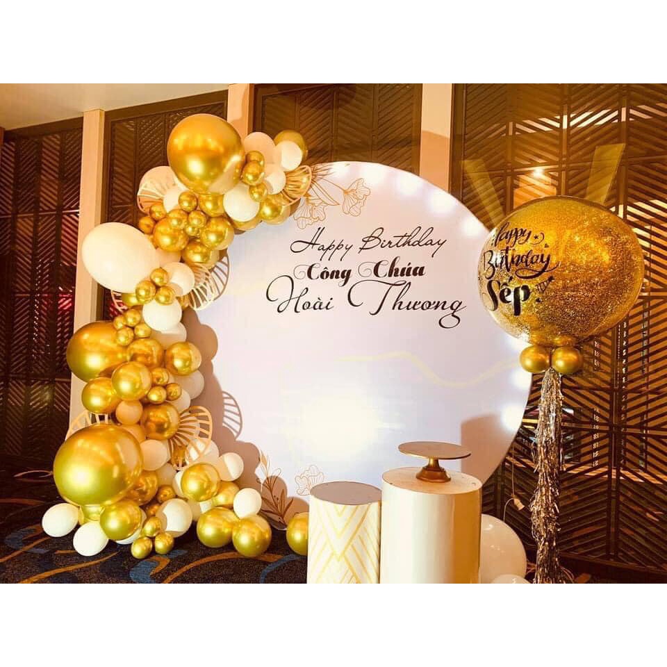 Bóng siêu nhũ 5'' trang trí sinh nhật sự kiện - Kem Shop K209