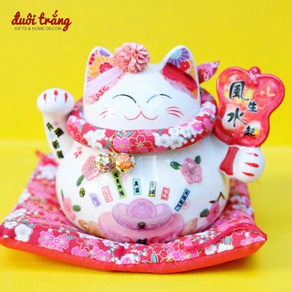 Mèo Thần tài Tròn 15cm - Ba Tiêu "Phong Sinh Thuỷ Khởi"