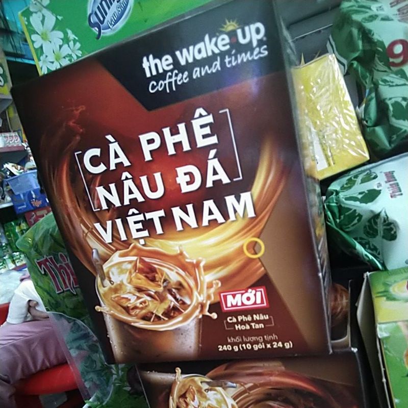 hộp cafe sữa đá wakeup 10 gói