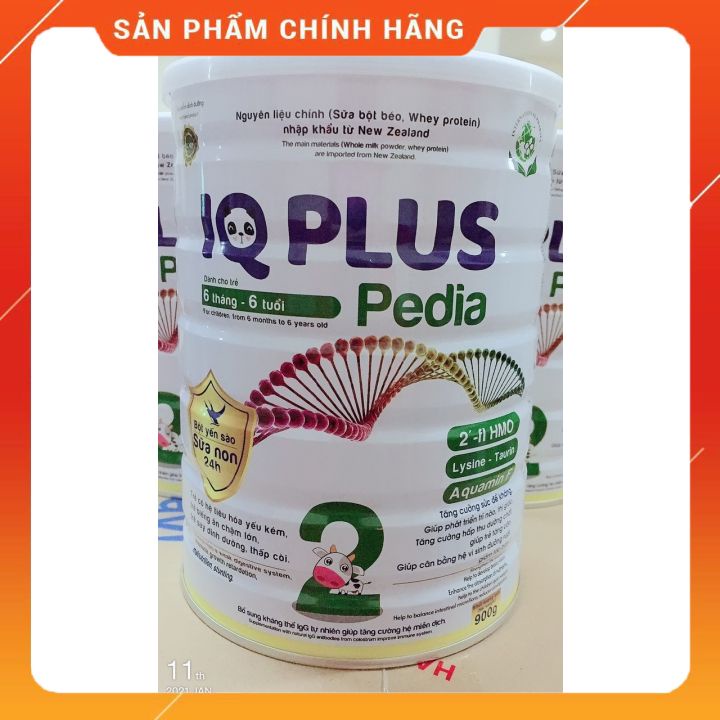 Sữa IQ Plus Pedia 900g Giúp Tăng Cường Sức Đề Kháng và phát triển chí não ở trẻ nhỏ
