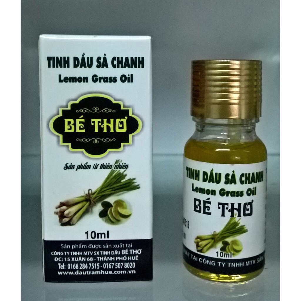 [Hàng mới về] Tinh dầu sả chanh (Chính hãng Công ty Tinh dầu Bé Thơ) 10ml