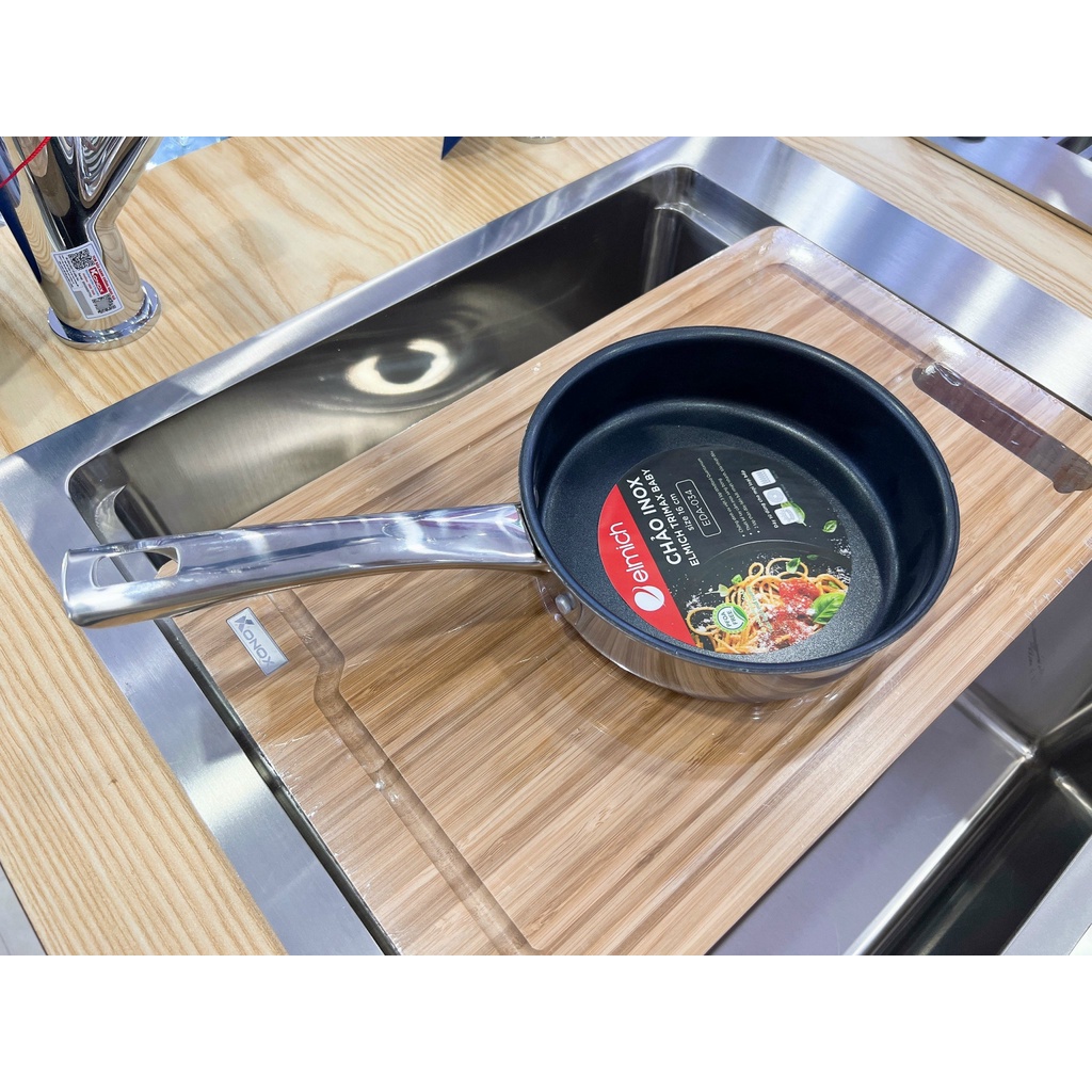 Chảo chống dính elmich inox đáy đúc liền nguyên khối 16cm