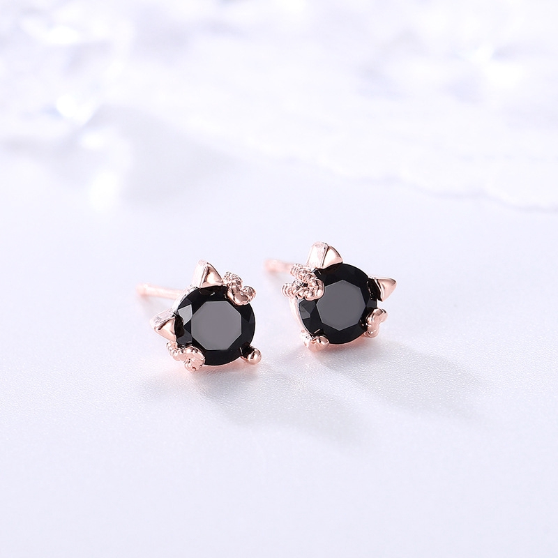 Bông tai mạ bạc 925 đính đá quý sang trọng