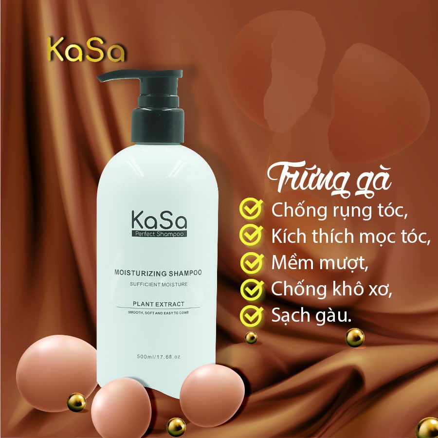 Dầu gội xả phục hồi chống rụng kích thích mọc tóc KaSa 500ml