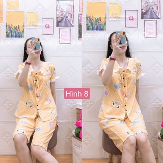 Đồ mặc nhà lửng cánh tiên lụa bông nhí