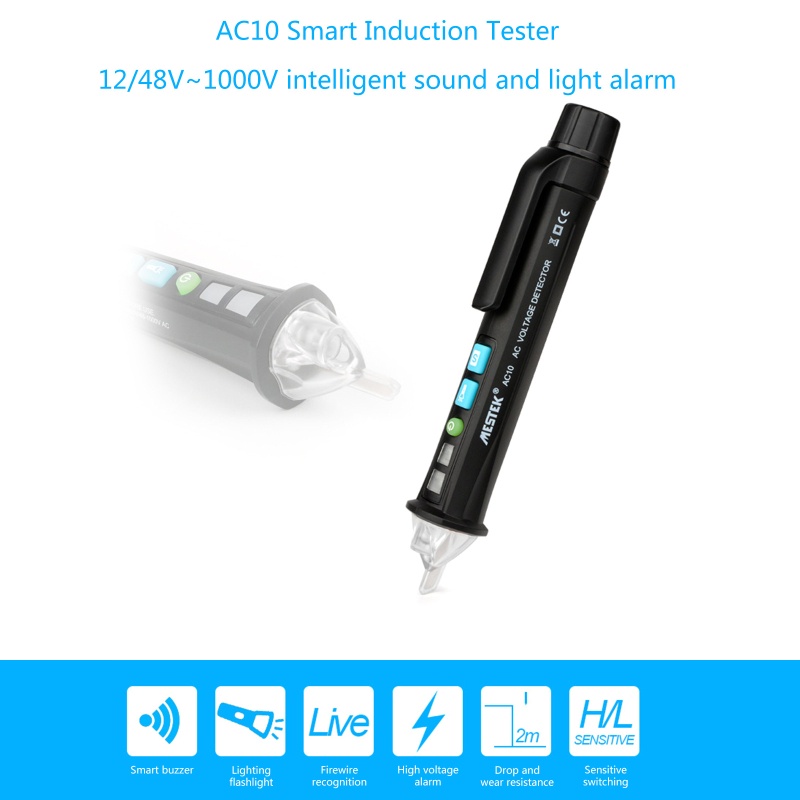 Thiết Bị Kiểm Tra Điện Áp AC Kèm Đèn Pin LED Live / Null