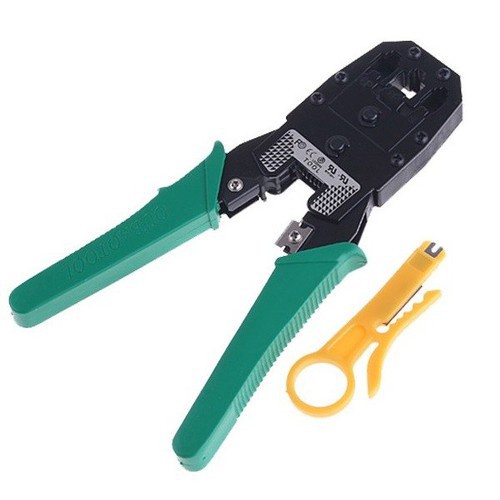 Combo kìm bấm dây mạng + test mạng + 50 hạt mạng COB