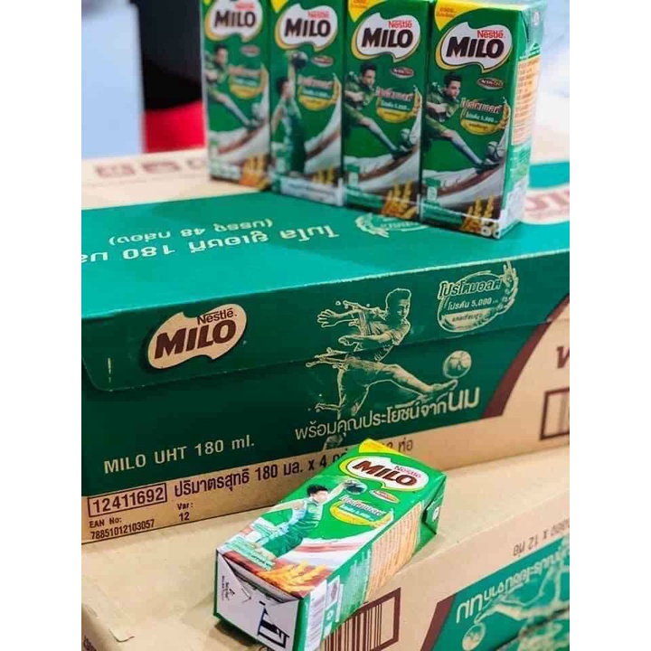 [Nội Địa Thái] Sỉ Thùng 48 hộp sữa Milo Thái Lan x 180ml siêu ngon