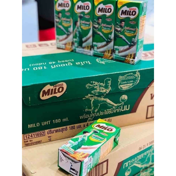 Thùng 48 hộp sữa Milo Thái Lan x 180ml siêu ngon