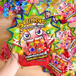 Một gói kẹo nổ mix đủ vị trái cây Stuking  Maiorli Hongkong gói 30g