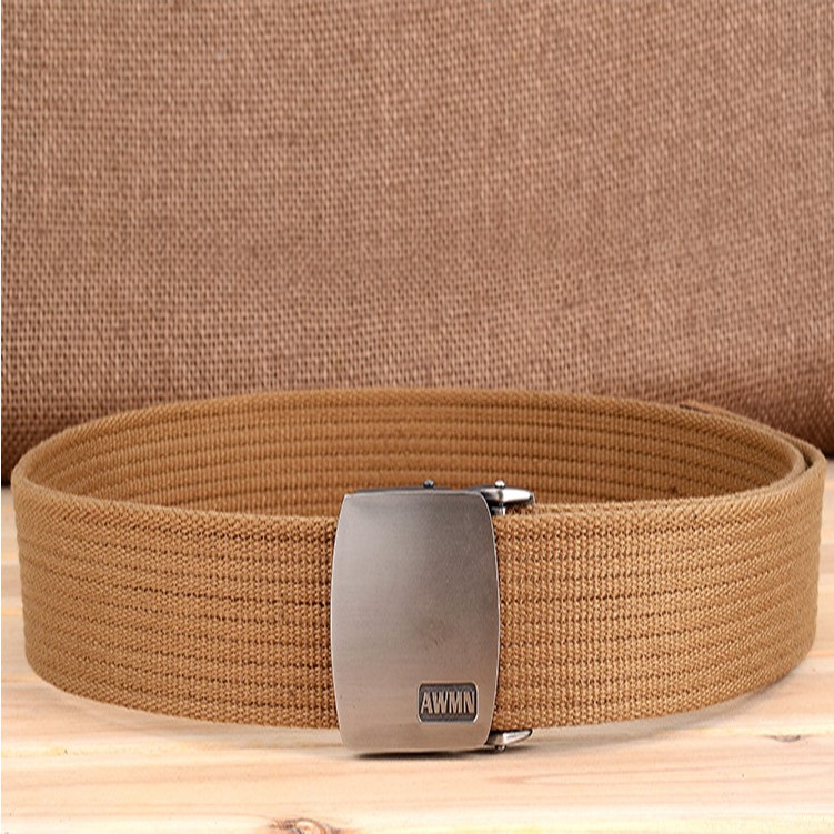 Dây lưng vải dù thời trang đẹp thắt lưng nam quân đội vải dù mặt thép không gỉ độc đáo trẻ trung cá tính