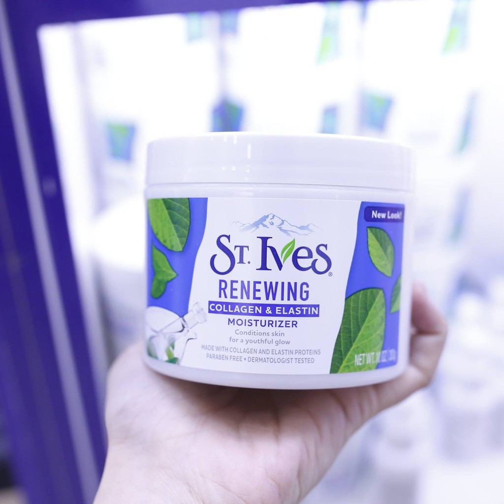 Kem dưỡng ẩm St.Ives Skin Renewing Collagen & Elastin Moisturizer 283g