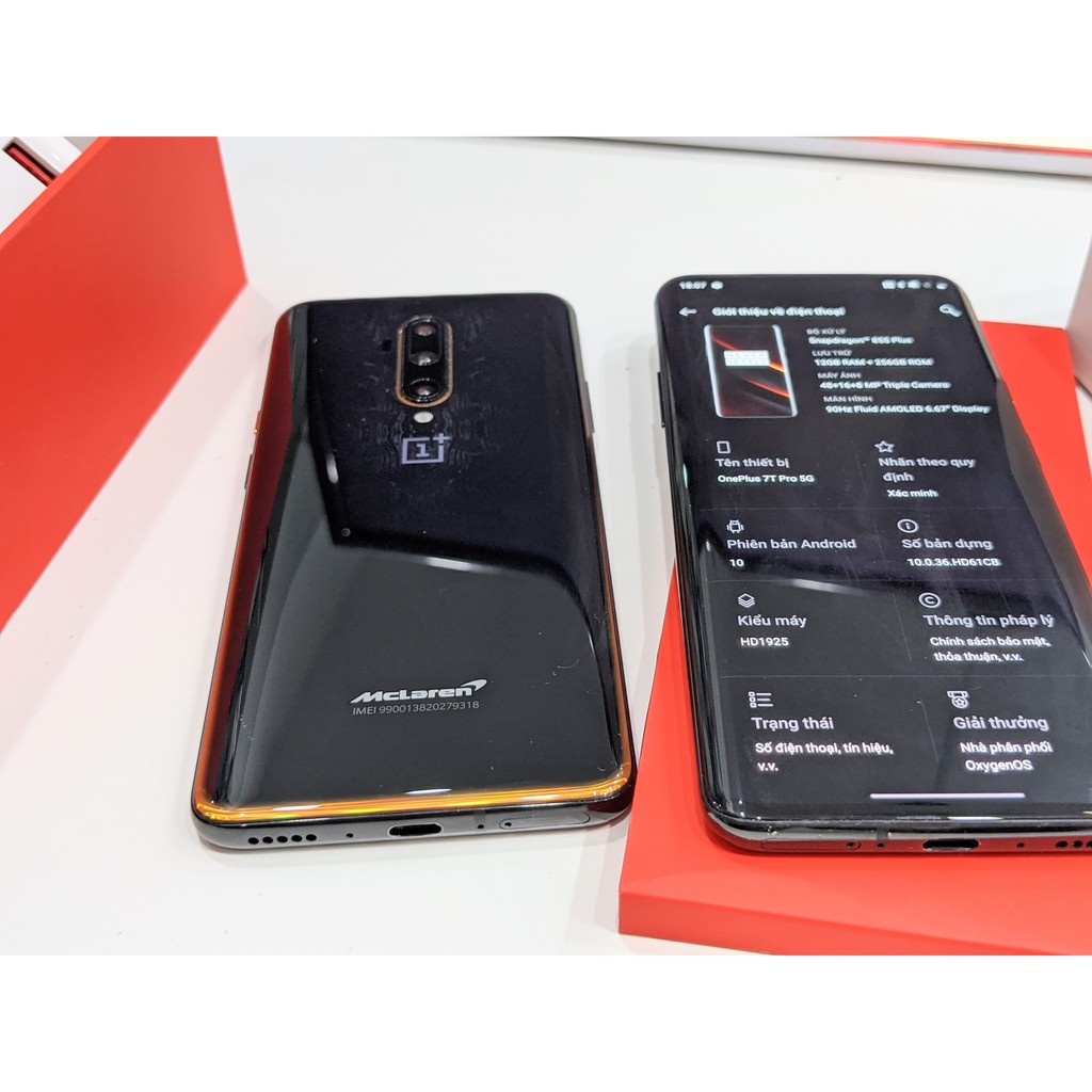 Điện Thoại [ Hàng Hiếm ] OnePlus 7T Pro 5G Mclaren Limited - Edition Ram12/ Bộ Nhớ 256GB Màn 90HZ || Tại Playmobile