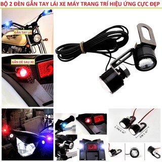 BỘ 2 ĐÈN TRANG TRÍ XE MÁY MINI GẮN CHÂN GƯƠNG HOẶC CÁC VỊ TRÍ CỦA XE SIÊU ĐẸP LOẠI TỐT